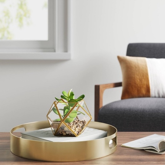 Set of 2 Opalhouse Filled Terrarium Faux Succulent Plant 4”x4” - Picture 9 of 9